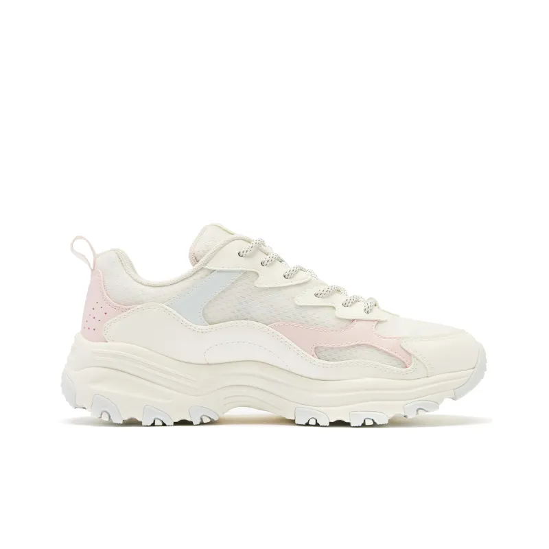 QIAODAN Breathable Lightweight Rebound Low Top Casual Shoes Women's White Pink Green-1