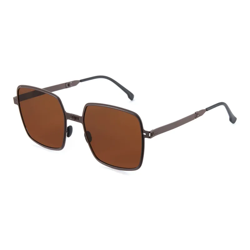CYXUS PC Square Sunglasses Unisex Black Blue Coffee Red-10