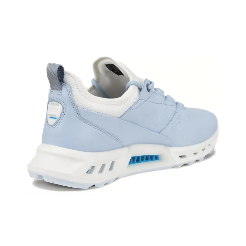 Ecco Breathable Low Top Casual Shoes Women's Blue White-2