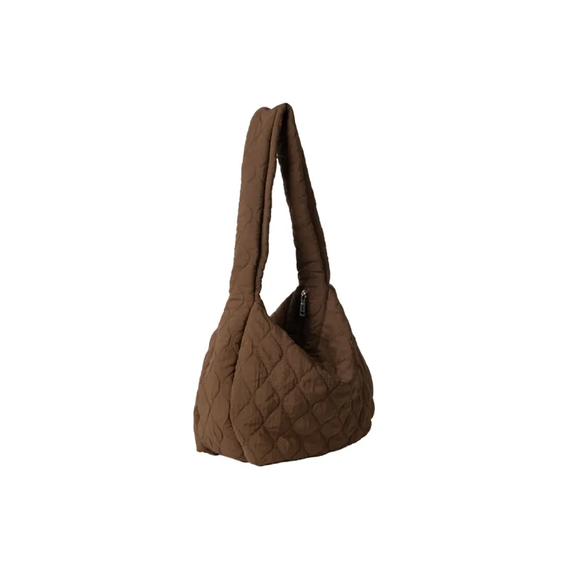 HAWA Nylon Shoulder Bag Unisex Black/Ecru/Mud-13
