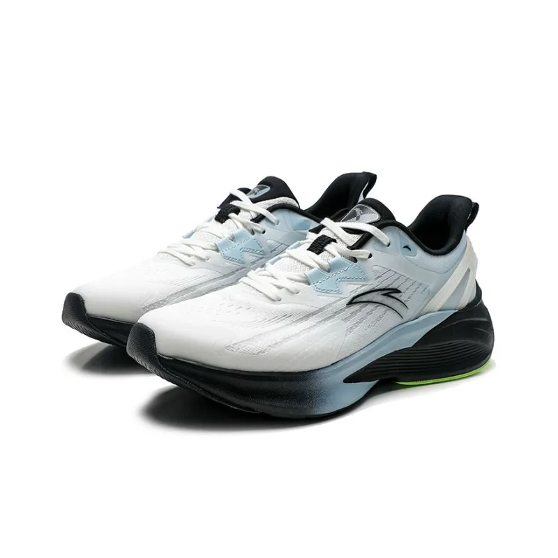 Anta Stinger 5 Abrasion Resistant Breathable Low Top Marathon Running Shoes Men's White Blue-2