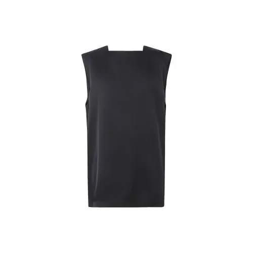 JIL SANDER Square-neck Twill-weave Vest