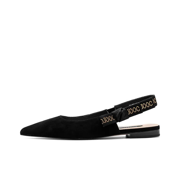 JOOC Casual Single Shoes 1.5CM Women's Black-1