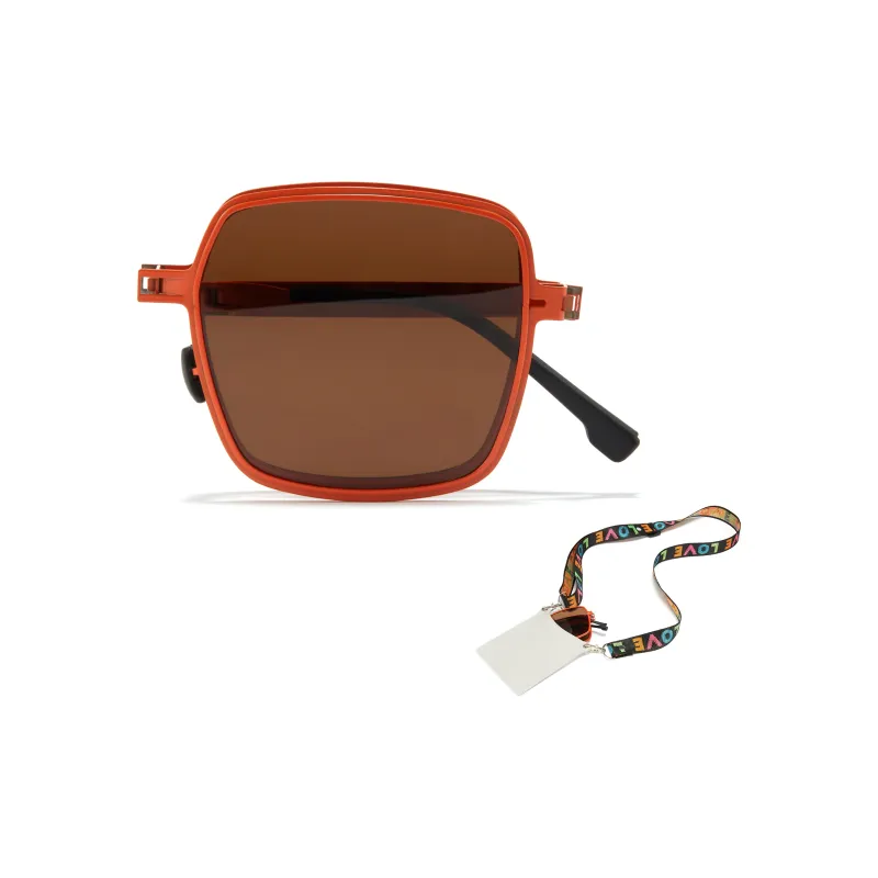 CYXUS PC Square Sunglasses Unisex Black Blue Coffee Red-12