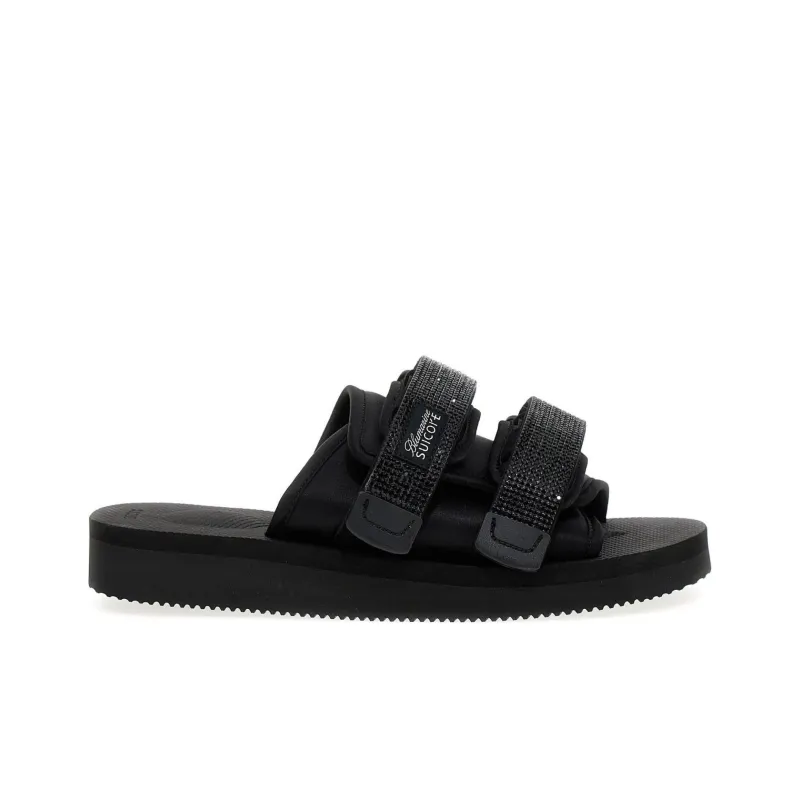 Blumarine Logo patch Touch strap Slides-1