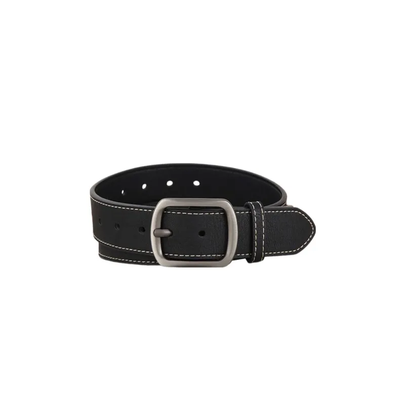 Warrior Jeans With Casual Individual Versatile Vintage Style Leather Belts Men's Width 3.8-1