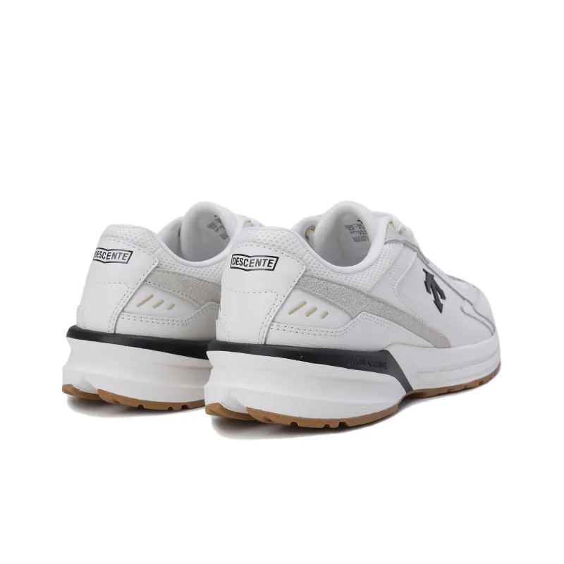 DESCENTE Cron Hyper Cushioning, Wear Resistant Low Top Casual Shoes Unisex White Black-4