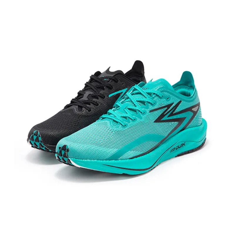361° Speed Team Cushioned Slip Resistant Abrasion Resistant Breathable Low Top Sprint Running Shoes Unisex Teal Black-2
