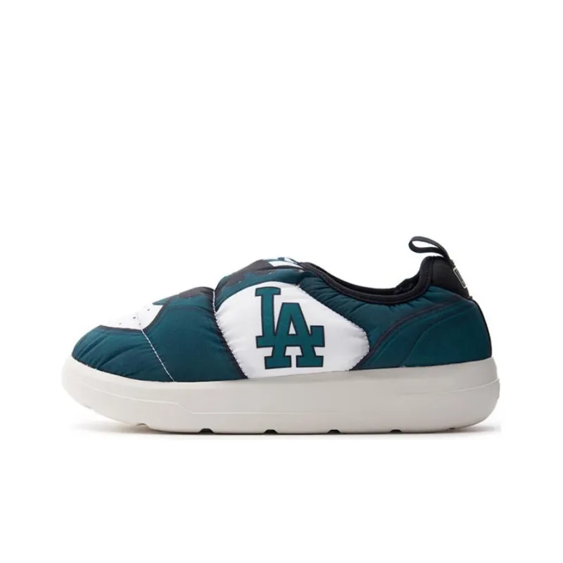 MLB Chunky Classic A FLEECE Slip Resistant Waterproof Thermal Low Top Casual Shoes Women's Dark Green-0