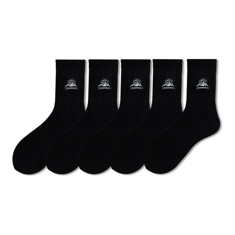 COTTON CHEESE Mid Calf Socks Men's 5 Pack-8