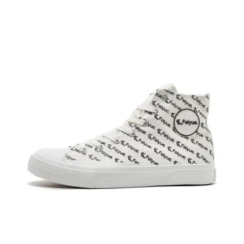 Feiyue High Top Canvas Shoes Women's Black White