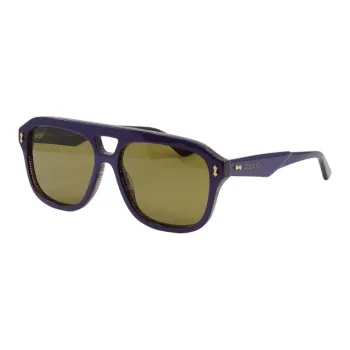 GUCCI Acetate Aviator Sunglasses Men's Purple