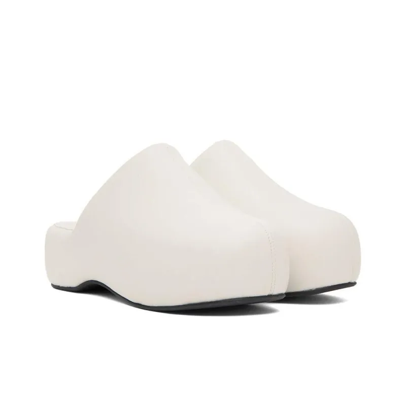SIMON MILLER Wrap-toe Slippers Women's White-2