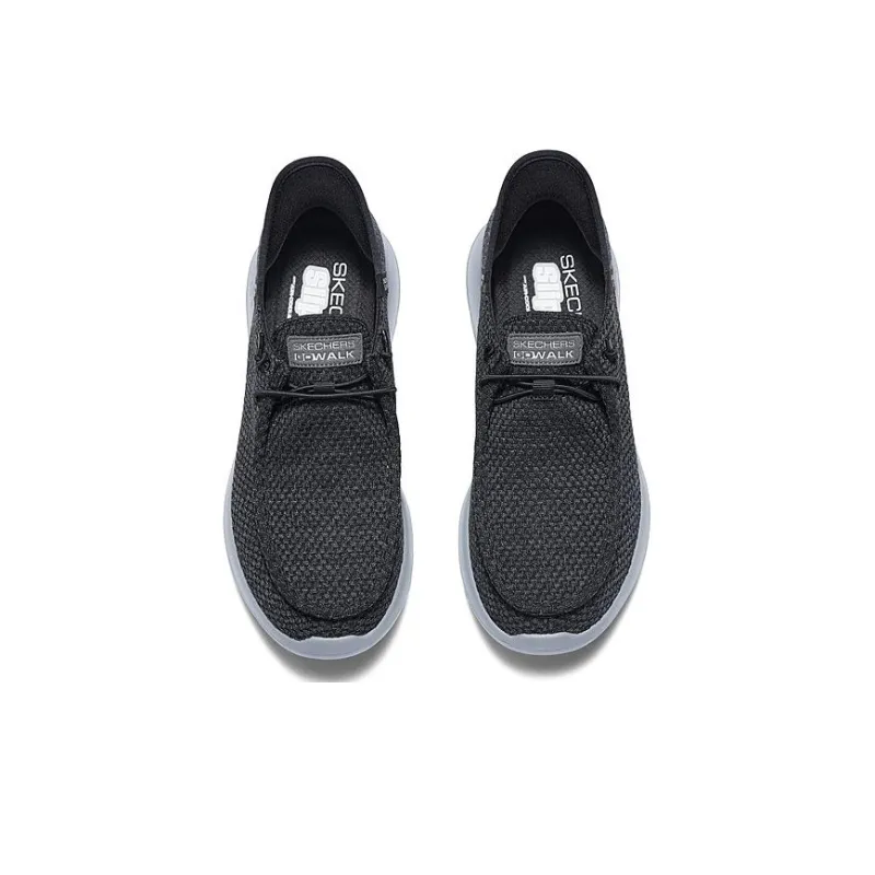 Skechers Cushioning Wear Resistant Low Top Casual Shoes Men's Black Gray-2