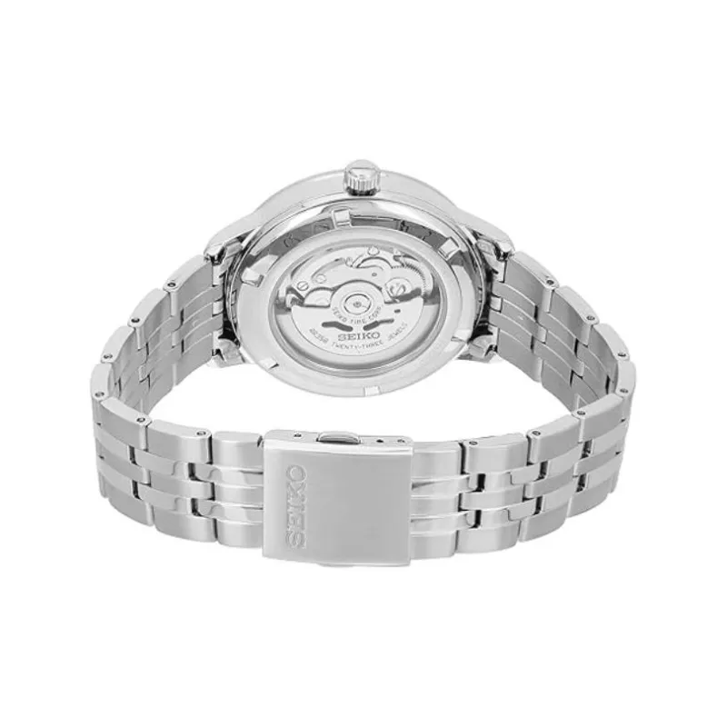 SEIKO Automatic Mechanical Movement Stainless Steel Strap Watch Men's Watches Blue Dial SRPH87K1-1