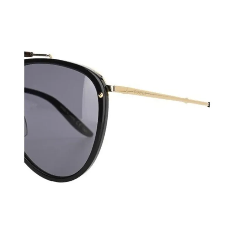 GUCCI Acetate Gold-Plated Metal Aviator Sunglasses Unisex Black-2