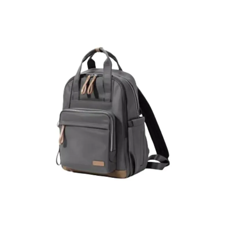 LEFF Nylon Fabric Baby And Mom Backpack Large Size Women's Stone Gray-1