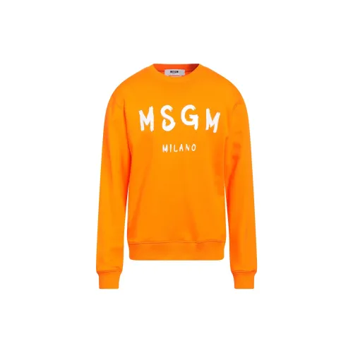 MSGM Sweatshirts Unisex Orange