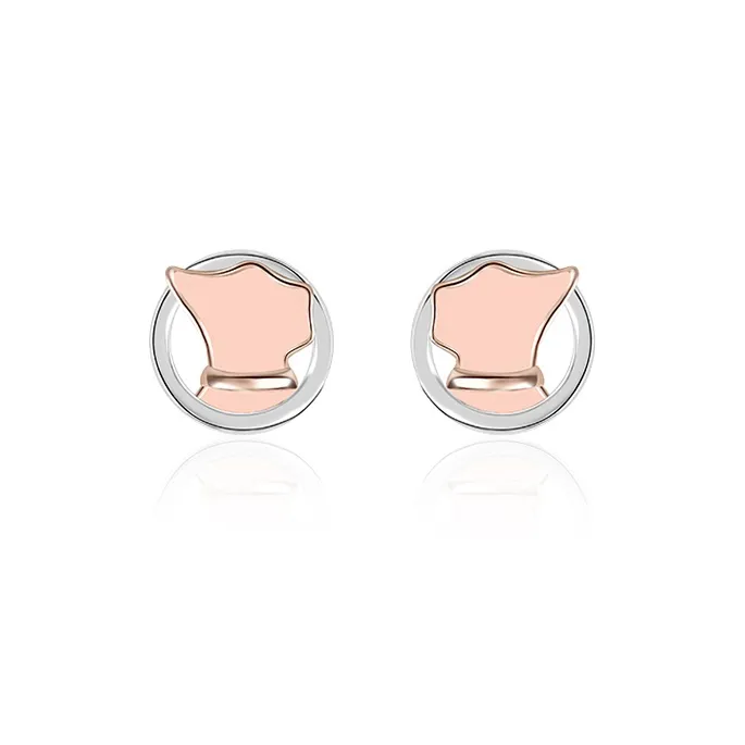 Agatha 925 Sterling Silver Stud Earrings Women's-1