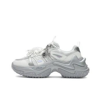 FILA SOFIA 3 Cushioning Low Top Chunky Sneakers Women's Gray