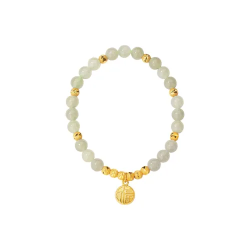 QLADY Hetian Jade Bracelets Pale Greenish-White Jade Women's