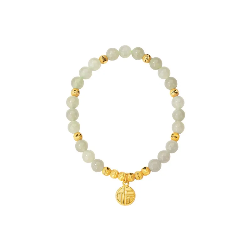 QLADY Hetian Jade Bracelets Pale Greenish White Jade Women's-0