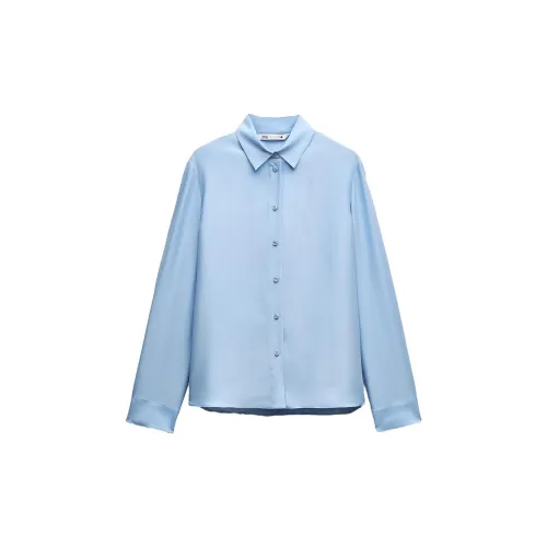 ZARA ZW Series Shirts Women's Blue