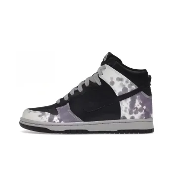 Nike Dunk High Splatter Black White Purple Women's