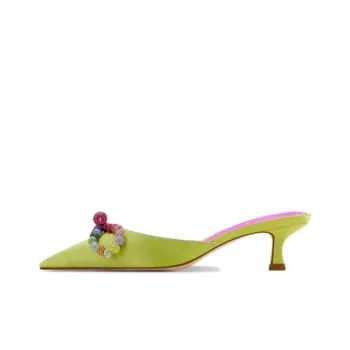 SHUDAIER Wrap-toe Slippers Women's Green
