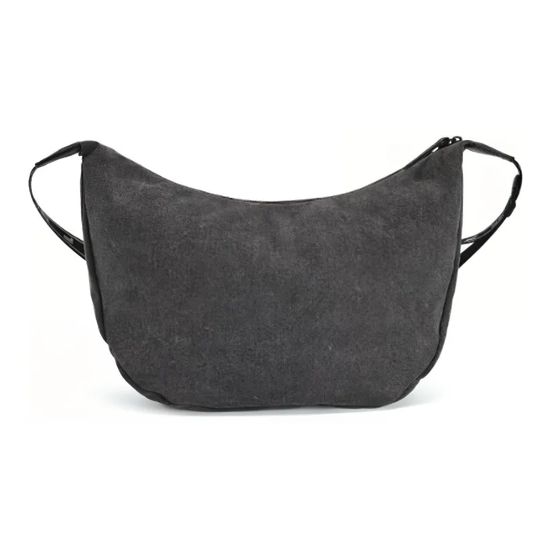 FILA FUSION Fabric Shoulder Bag Crossbody Bag Extra Small Unisex Washed Gray-3