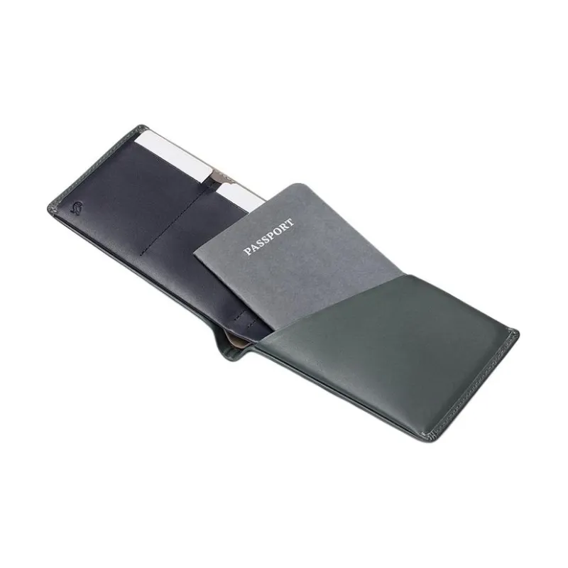 BELLROY Cow Leather Wallet Unisex Jasper Green-1