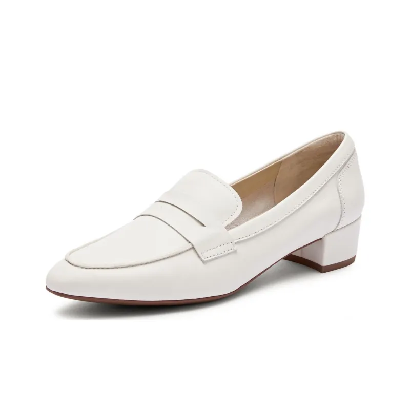 Staccato Casual Penny Shoes Chunky Heel Loafers 4cm Women's-5