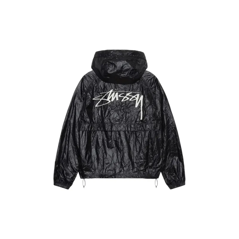 Stussy Wrinkled Nylon Beach Shell Jacket - POIZON
