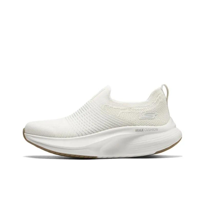 Skechers Cushioning Anti Slip And Wear Resistant Rebound Low Top Casual Shoes Women's White-0