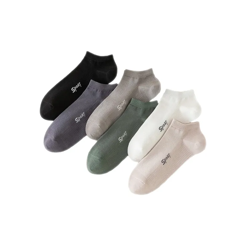 MIIOW No Show Socks Men's Mixed Color 6 Pack-0
