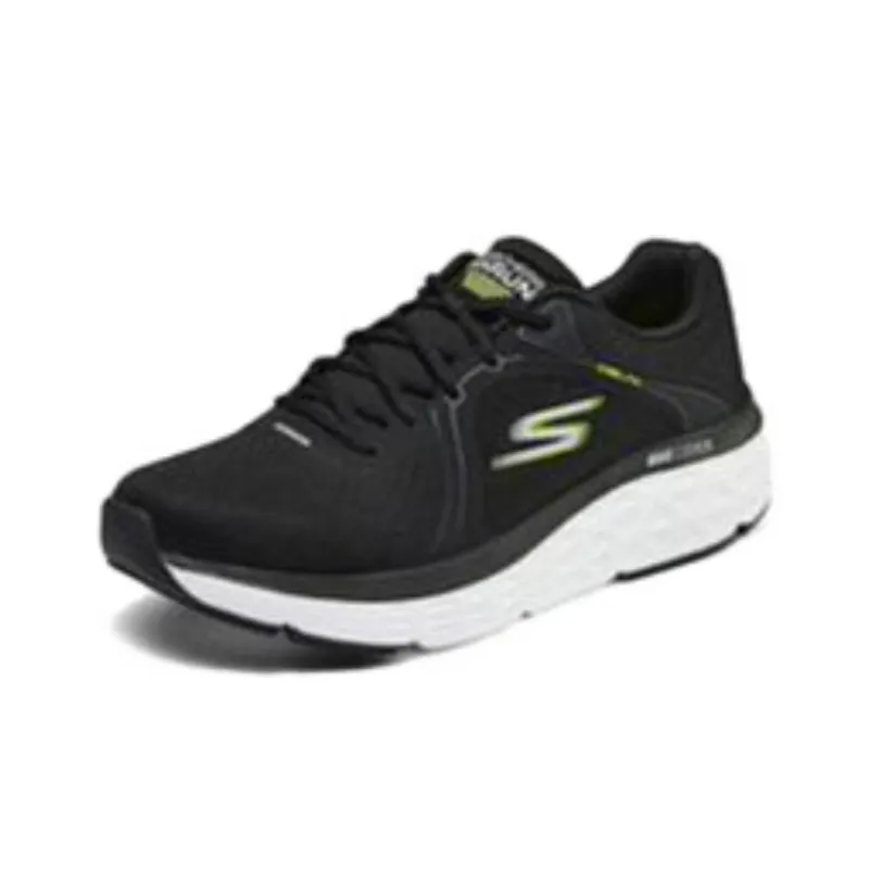 Skechers Cushioning Low Top Casual Running Shoes Men's Black Yellow-2