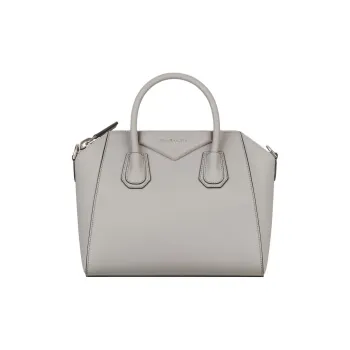 Givenchy Antigona Goatskin Shoulder Bag, Crossbody Bag, Handbag Small Size Women's Pearl Gray