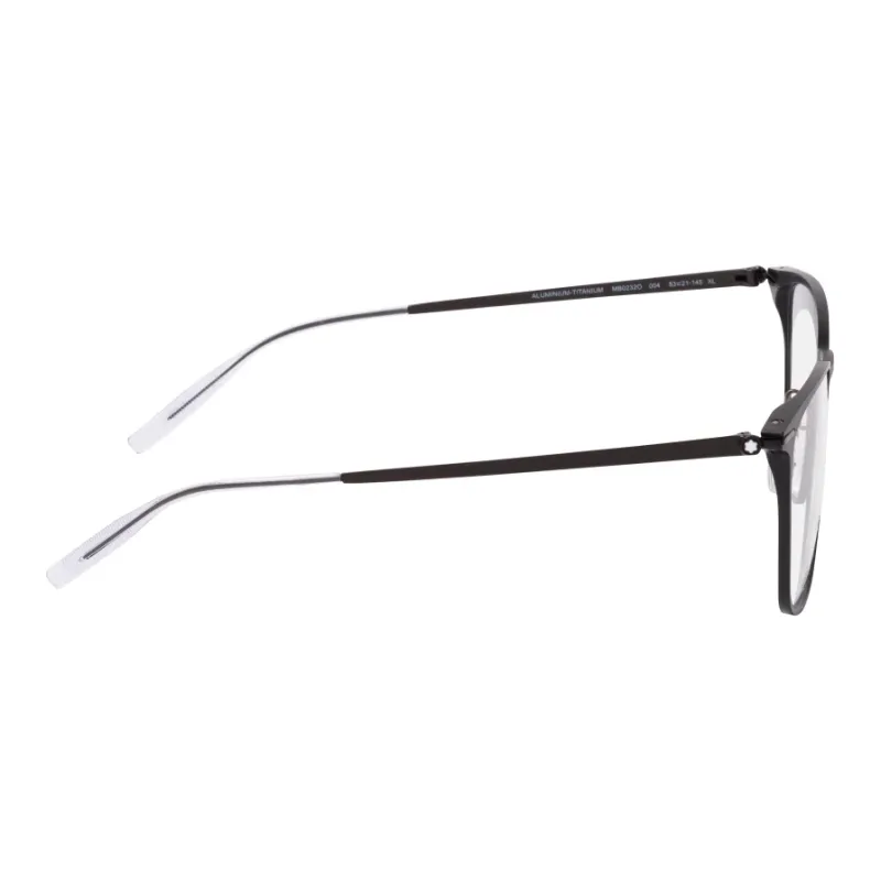 MONTBLANC Titanium Aluminum Alloy Irregular Shape Eyeglass Frames Unisex Black-2