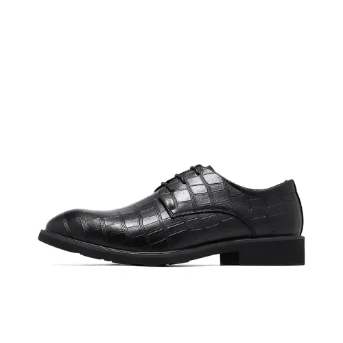 DOUBLE STAR 88 Dress Shoes Men Low-Top Black