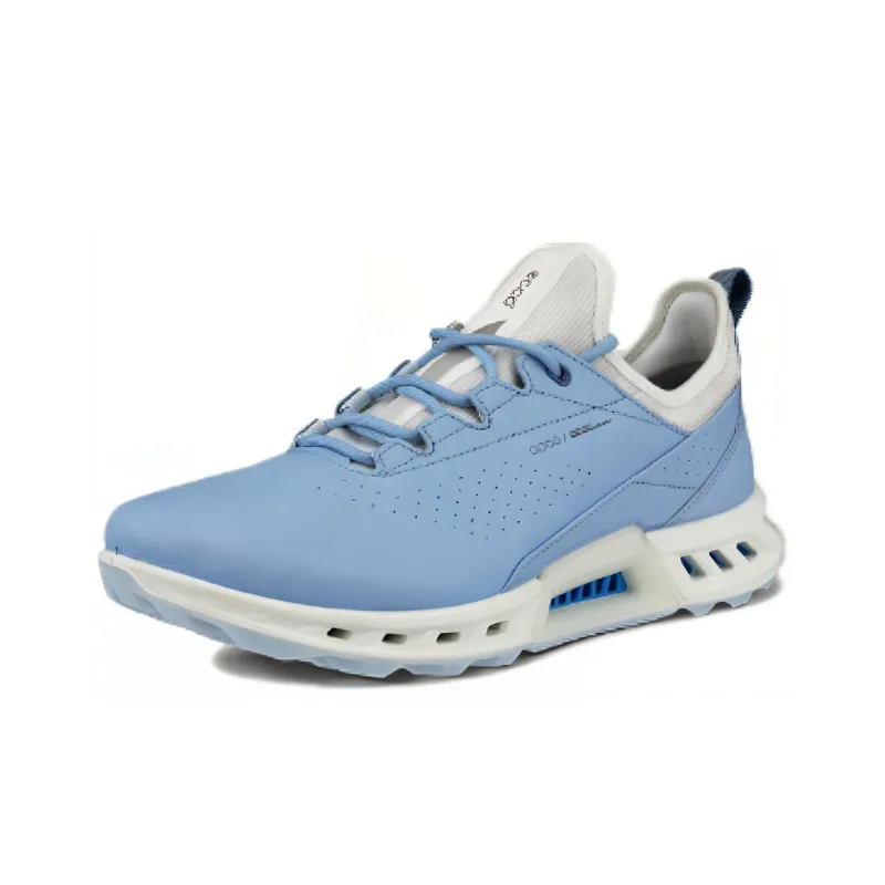 Ecco Breathable Low Top Casual Shoes Women's Blue White-1