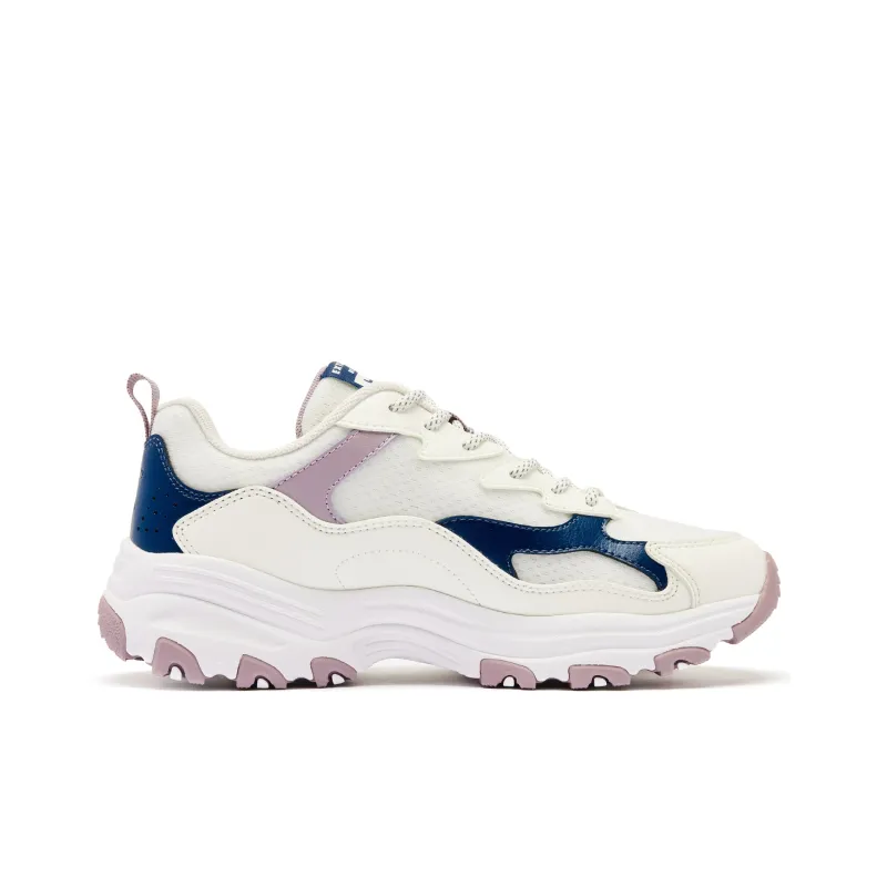 QIAODAN Breathable Lightweight Rebound Low Top Casual Shoes Women's White Purple-1