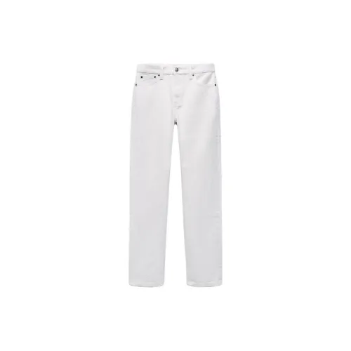 ZARA ZW Series Jeans Women's Frosted White