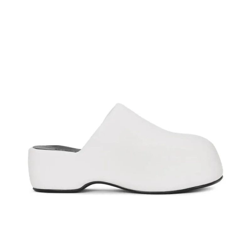 SIMON MILLER Wrap-toe Slippers Women's White-1