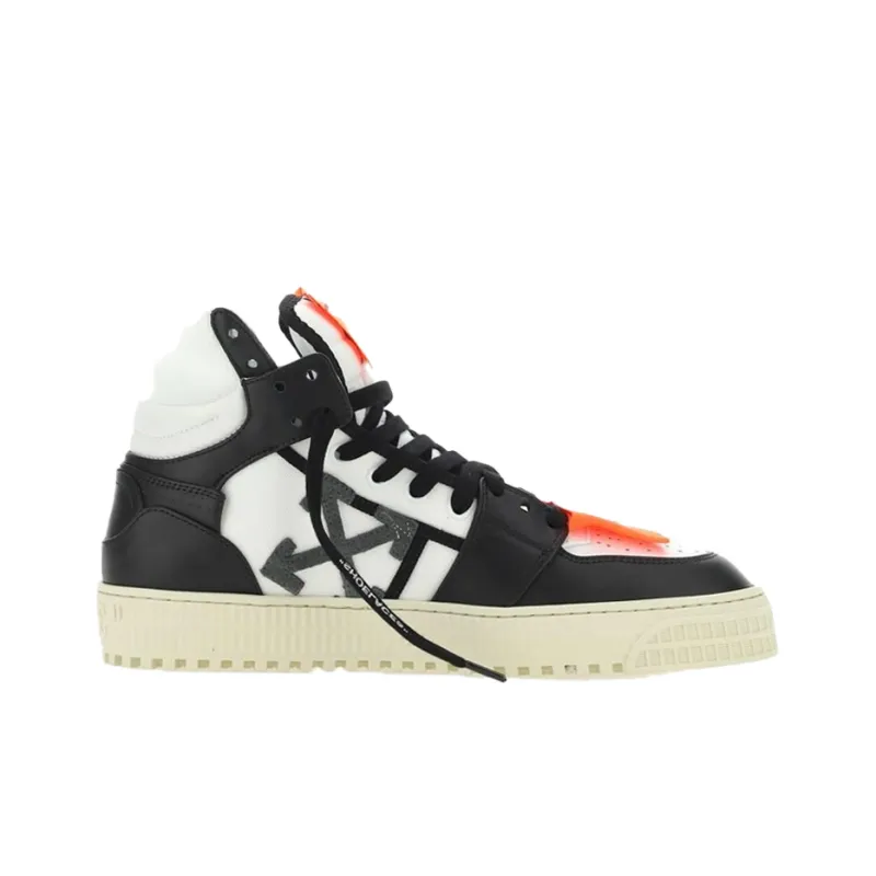 OFF WHITE Off Court 3.0 Leather Canvas Black White-1