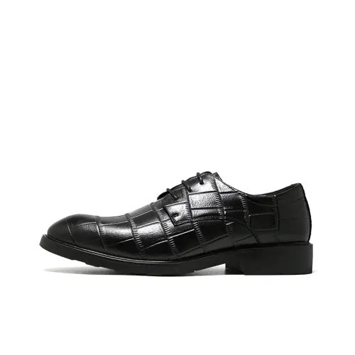 DOUBLE STAR 88 Dress Shoes Men Low-Top Black