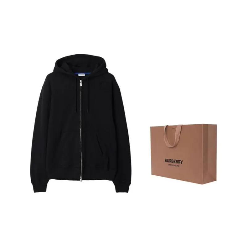 Burberry Equestrian Knight Design appliqué Hoodie-1