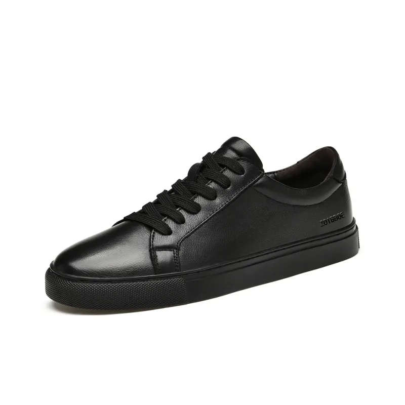 ZOIBBOE Skateboard Shoes Men Low Top White/Gray/Yellow/Black-1