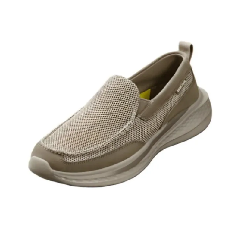 Skechers Shock Absorbers Slip Resistant, Abrasion Resistant, Breathable Low Top Casual Shoes Men's Taupe-1