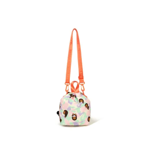 Aape Polyester Crossbody Bag Medium Size Women's Pink/Green/Purple