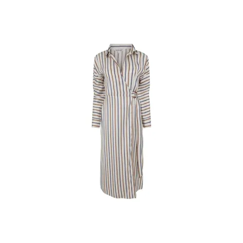 VERONICA BEARD Noor Striped Wrap Dress